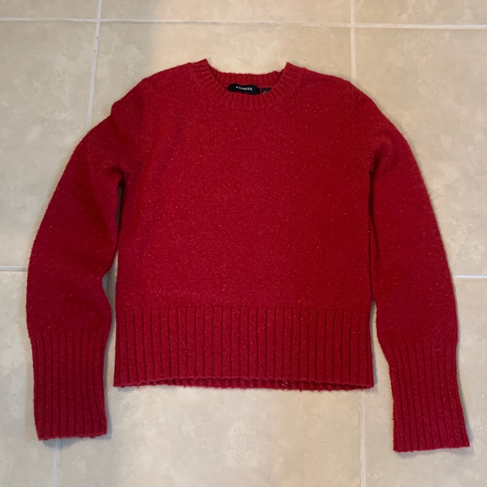 Express red sweater